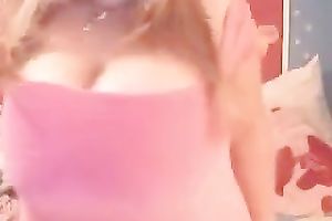 Chubby web camera milf teases with her huge natural zeppelins