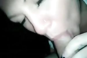 Kinky dilettante casual brunette hair goes nuts about engulfing my weenie