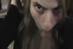 Blonde sweetheart provided my dark colleague with a actually fleshly BJ