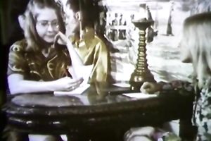 Dark head immodest tramp is willing to serve several palpitating jocks at one time