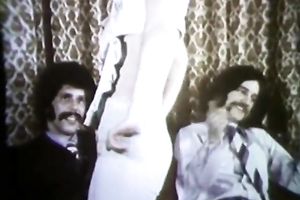 Dark head immodest tramp is willing to serve several palpitating jocks at one time