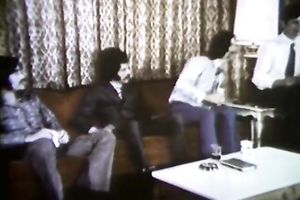 Dark head immodest tramp is willing to serve several palpitating jocks at one time