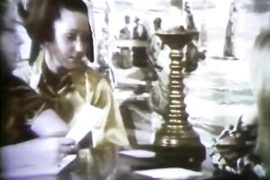 Dark head immodest tramp is willing to serve several palpitating jocks at one time