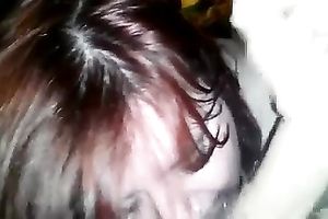 Red haired whorish dyed fat wench provided my sloppy penis with BJ