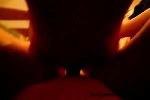 Horny Asian college pair having quickie in front of webcam