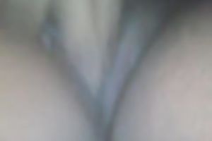 Petting my puffy ebon wet crack with fancy pink fake penis