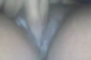 Petting my puffy ebon wet crack with fancy pink fake penis