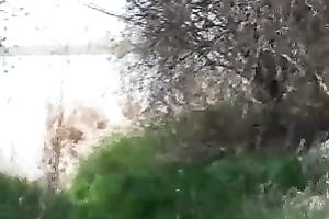 Exploring my wife's ravishing and palatable looking fur pie as I finger it