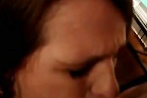 Chunky redhead girlfriend gives me valuable deepthroat oral pleasure