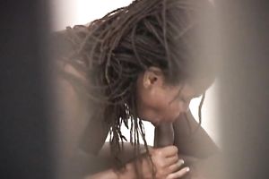 Hot like fire chocolate nympho Vicki receives pushed mish on hidden web camera
