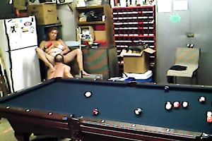 Having a hawt time with my chubby aged black cock sluts after playing snooker