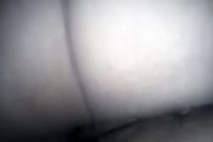 Petite hirsute snatch filmed from behind on homemade clip