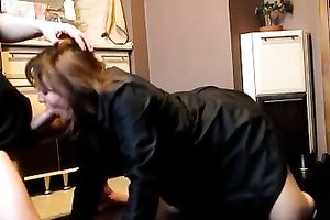 Horny floozy with hawt body sucks my hard ramrod with excitement