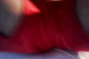 Lewd large bottomed excited anon hottie played with fur pie with belts