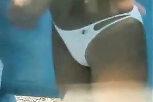 I film this random sweetheart changing clothing throug a 2 way mirror