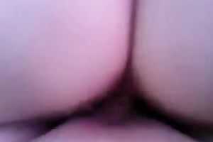 My dilettante shlong rider white wife jumping on my dick on the home sex vid