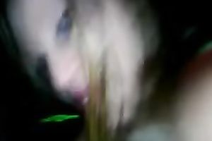 White blond college white bitch wanted to engulf a big dark dong after party