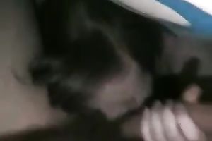 Cute legal age teenager girlfriend beneath my blanked blowing my ramrod