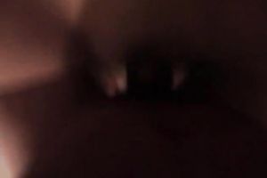 Slender non-professional dark brown in dark nylons enjoys riding weenie of BF