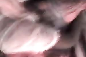 Young swarthy wench takes my white knob up her a-hole gap