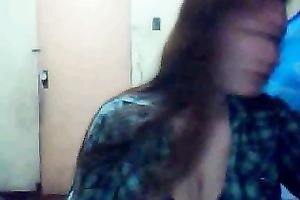 Flabby pantoons of a older dark brown Asian white lady on cam