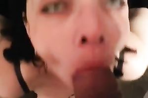 My cock crazed girlfriend can't live without engulfing my rod in front of a camera