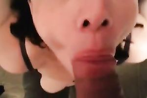 My cock crazed girlfriend can't live without engulfing my rod in front of a camera