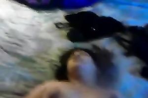 My fluffy dark brown Married slut acquires her love tunnel ardently group-fucked