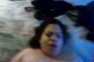 My fluffy dark brown Married slut acquires her love tunnel ardently group-fucked