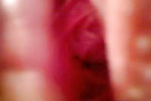 Stunning British white bitch shoving her asshole with large vibrator