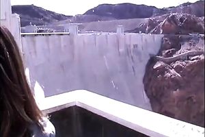 Lewd dark haired mother I'd like to fuck in dark reservoir top was sucking weenie at the tank dam