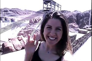 Lewd dark haired mother I'd like to fuck in dark reservoir top was sucking weenie at the tank dam