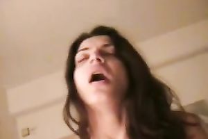 My youthful nextdoor hottie swallows my old dick