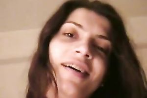 My youthful nextdoor hottie swallows my old dick