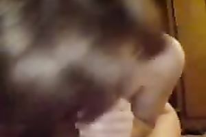 Kinky nice-looking Russian GF of my buddy sucks his beefy rod on webcam