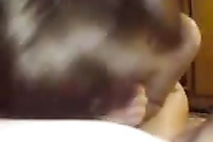 Kinky nice-looking Russian GF of my buddy sucks his beefy rod on webcam