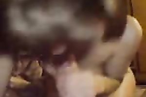 Kinky nice-looking Russian GF of my buddy sucks his beefy rod on webcam