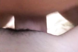 Blonde cutie sucks a prick and welcomes it in her coochie