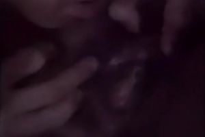 Black lascivious playgirl got her bawdy cleft screwed and finger fucked