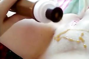 I love to fuck my constricted vagina with banana when no one is around