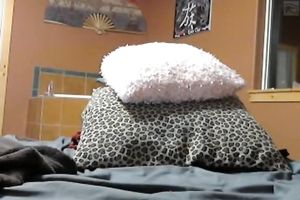 Spectacular non-professional golden-haired legal age teenager babe with a large sex toy on livecam