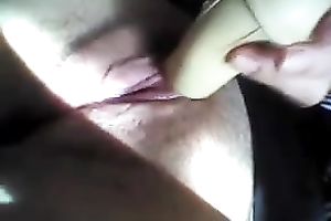 Fat Belgic wife soaks with juice whilst playing with her love button and dildo