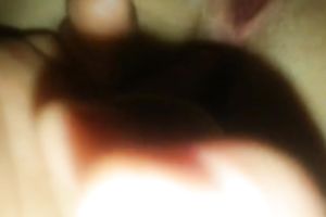 I tickle anal opening and muff of my amateur sexually excited girlfriend