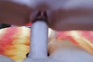 Sexy doll with pierced teats riding my penis in POV clip