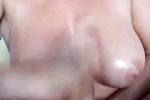 Busty aged playgirl with oiled zeppelins gave me worthwhile cook jerking