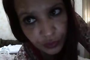 Beautiful lalin girl putta lastly takes off her red pants