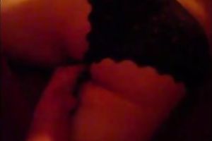 Chubby white wife in ottoman topless trying to tease me