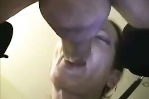 Trashy hooker deepthroating my cock in dilettante movie