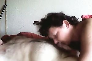 Mature woman engulfing huge hard penis deepthroat