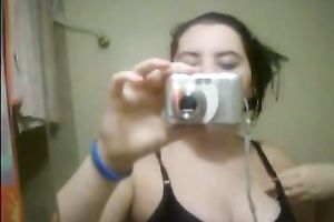 I like to show off my big bazookas in front of my camera